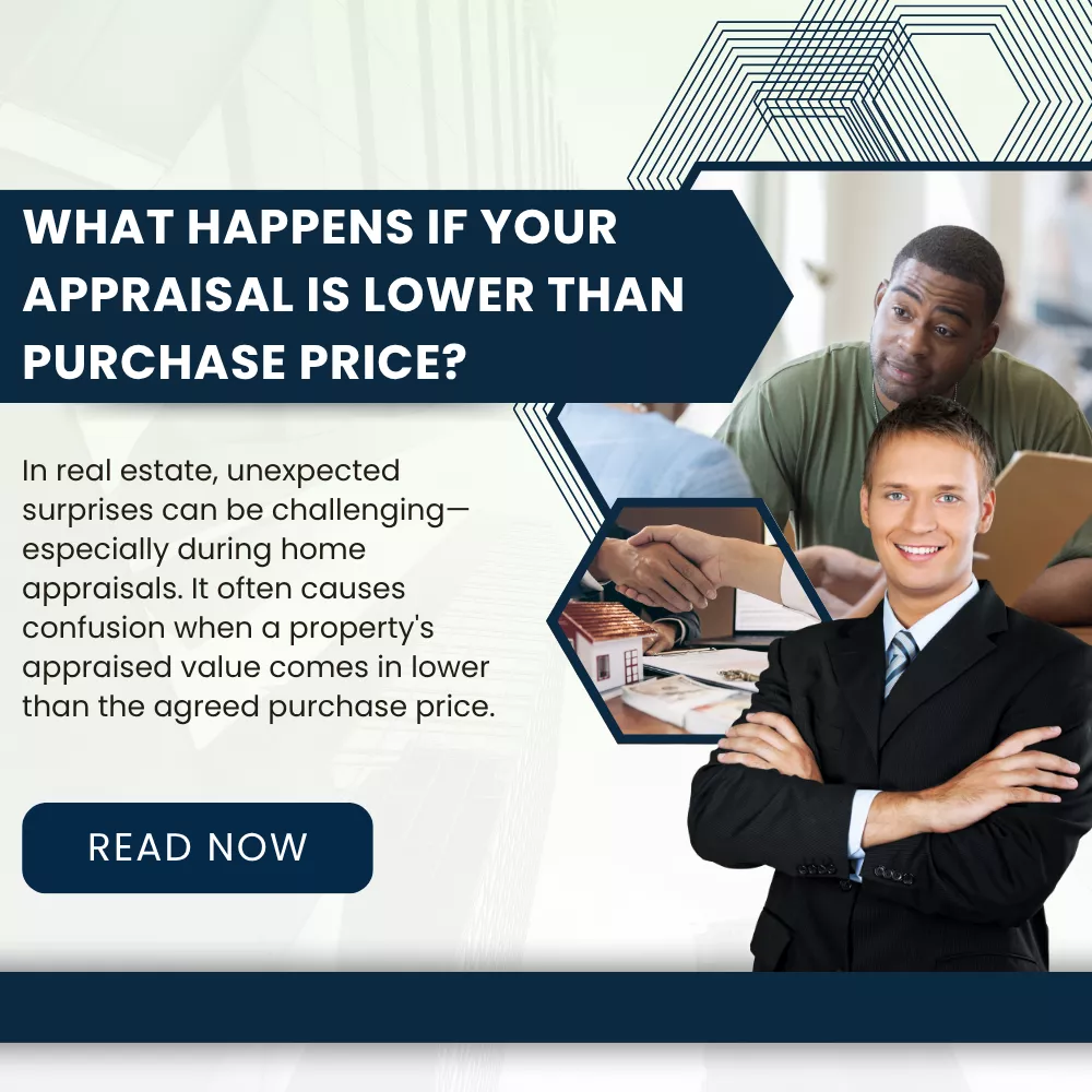 what happens if your appraisal is lower than purchase price