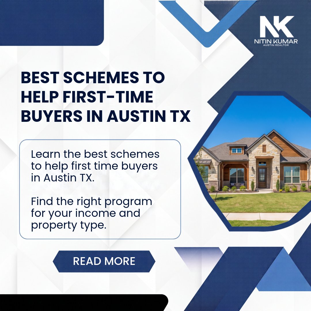 Best Schemes to Help First Time Buyers in Austin TX